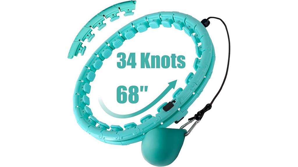 adult weighted exercise hoop