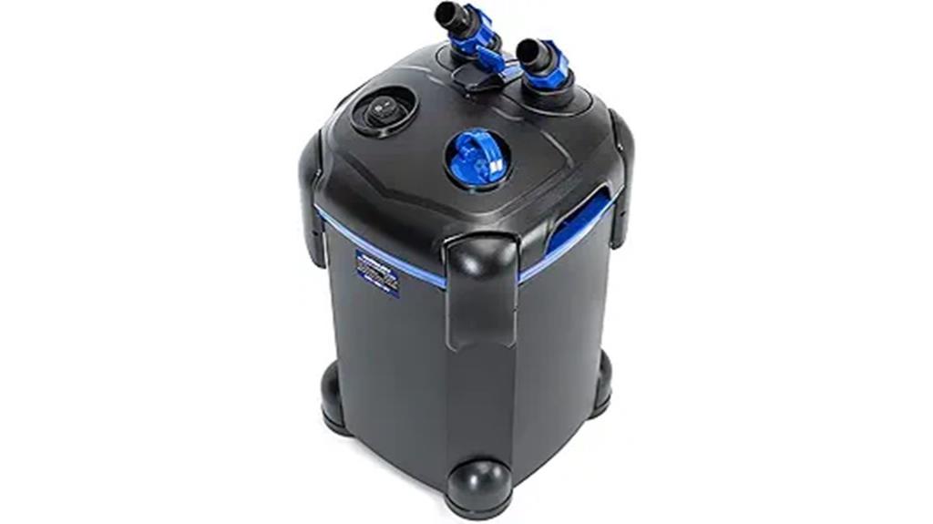 aquarium canister filter capacity