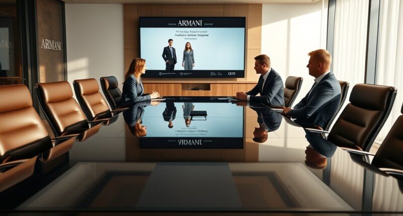 armani favors lvmh l or al