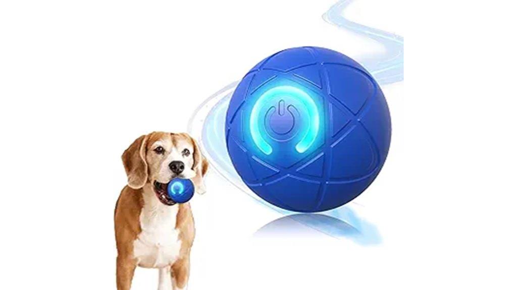 automatic rolling dog toy