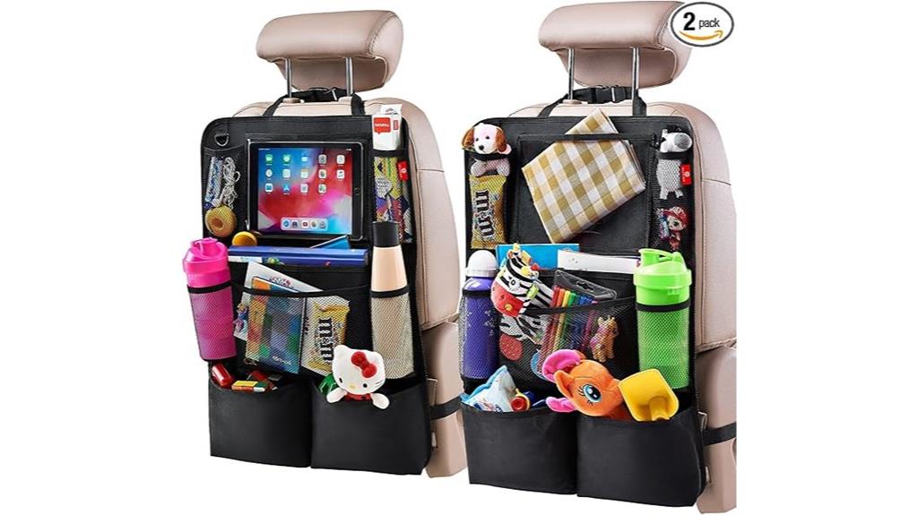 backseat organizer with tablet