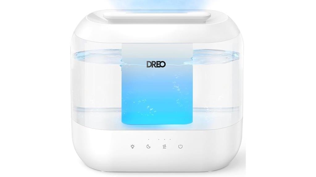 bedroom humidifier with 4l capacity