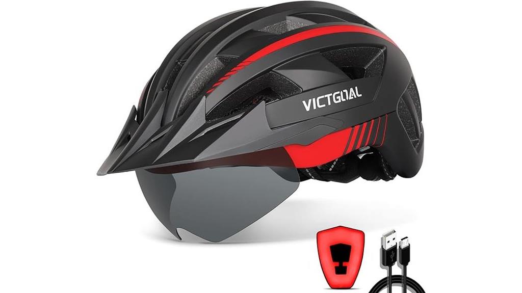 bike helmet with light