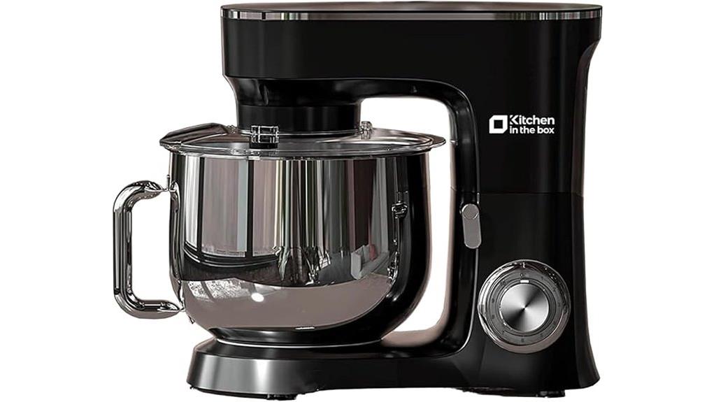 black kitchen stand mixer