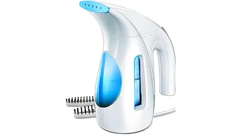 blue portable handheld steamer