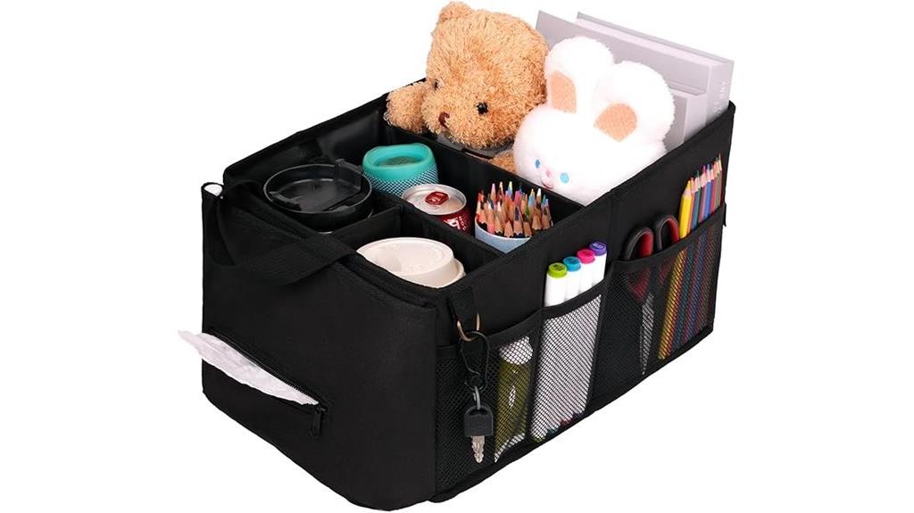 car seat organizer with drink holders