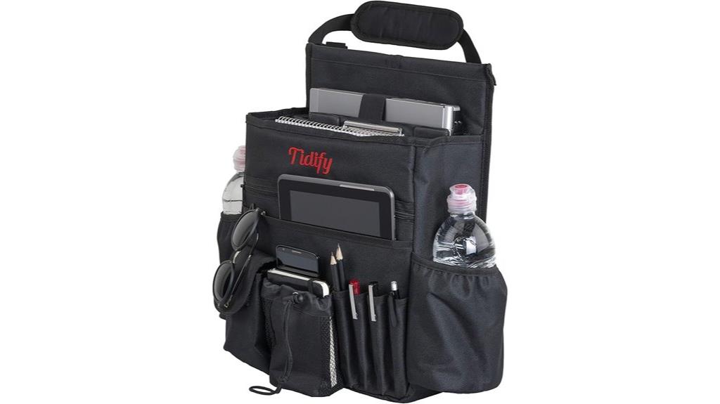 car seat organizer with tablet