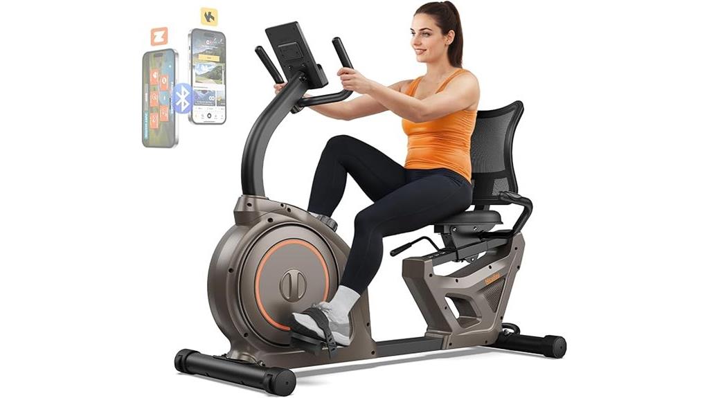 comfortable adjustable exercise bike