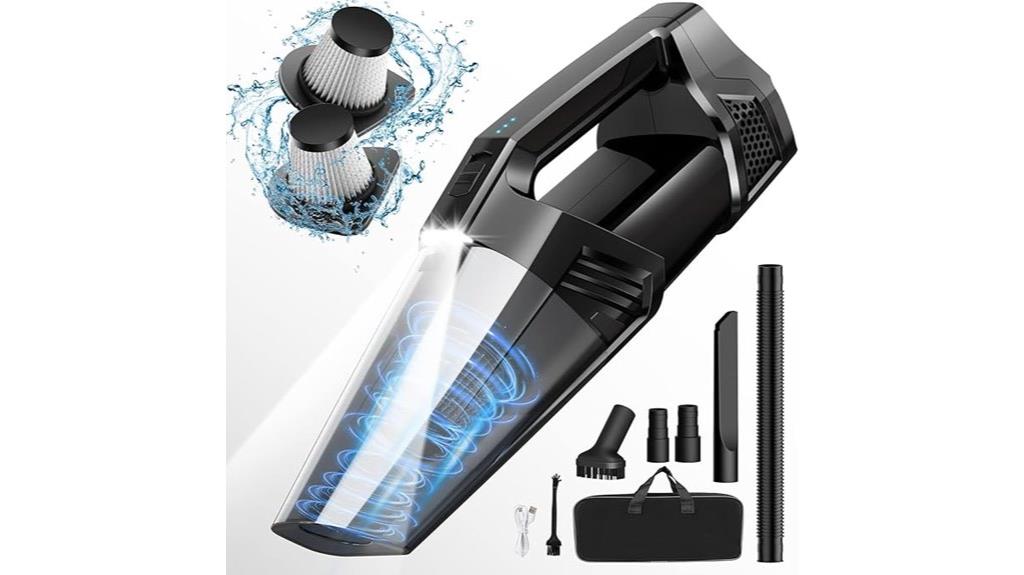 cordless led handheld vacuum