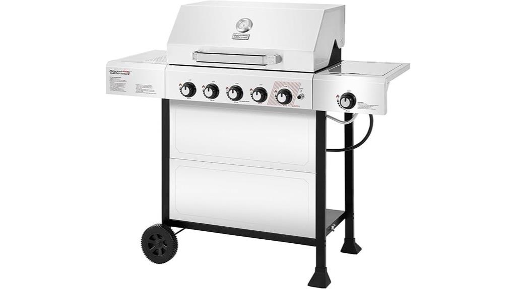 five burner propane grill