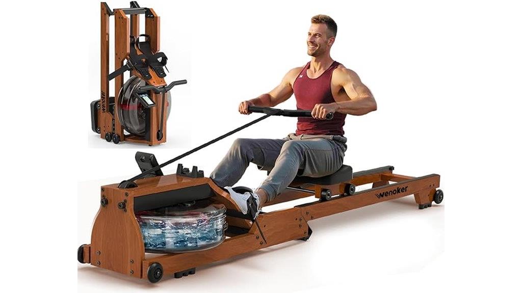 foldable wooden water rower