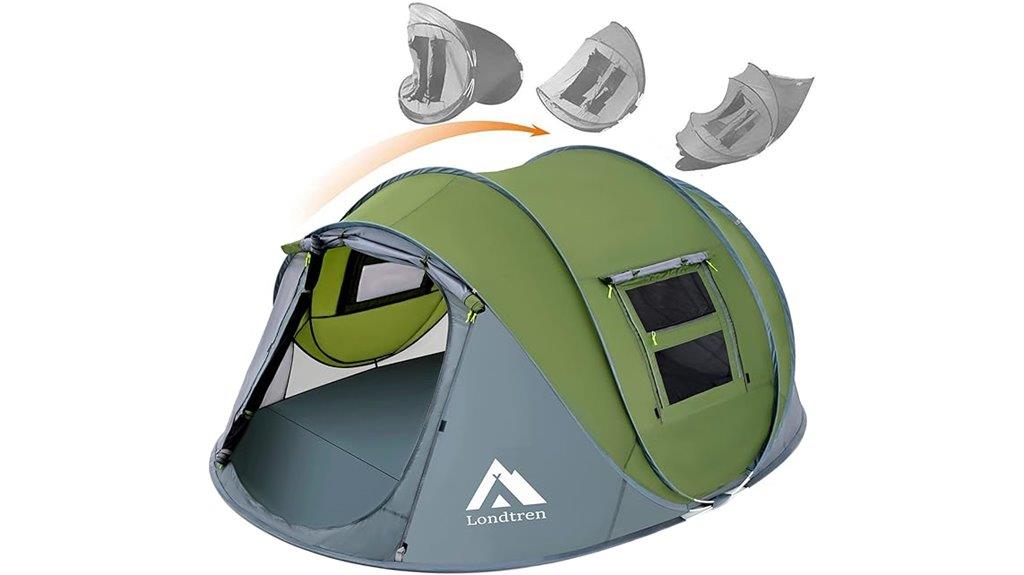 four person waterproof family tent