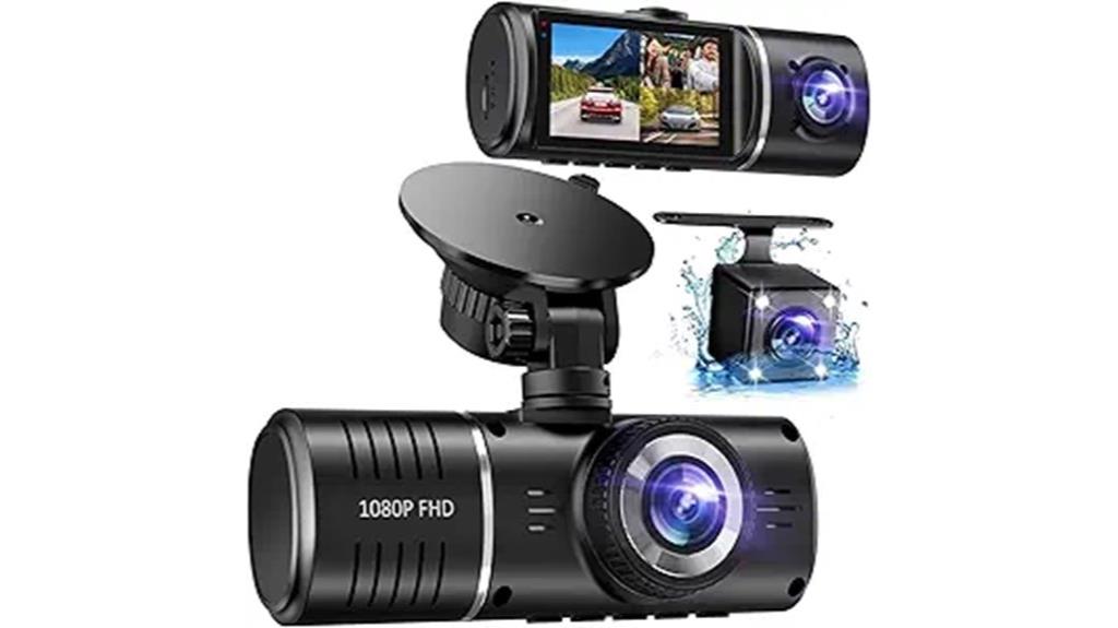 front and rear dash cam