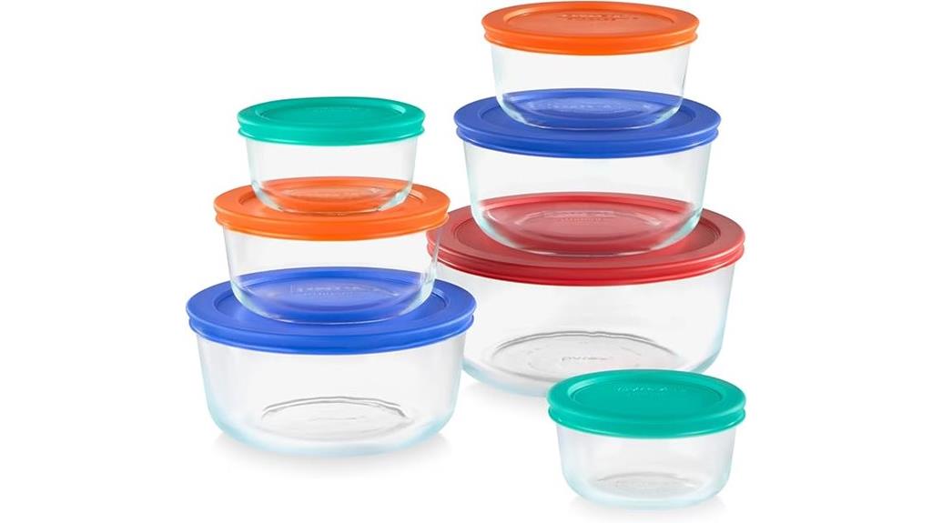 glass storage container set
