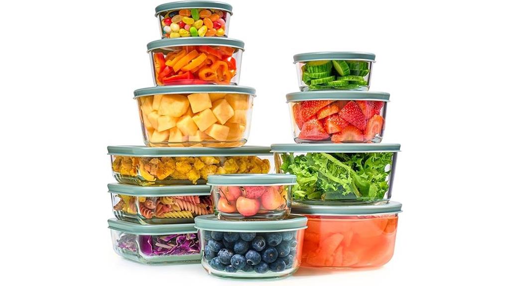 glass storage container set