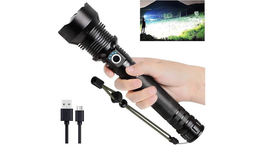 high powered rechargeable flashlight