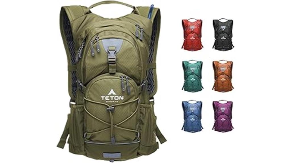 hydration backpack with bladder