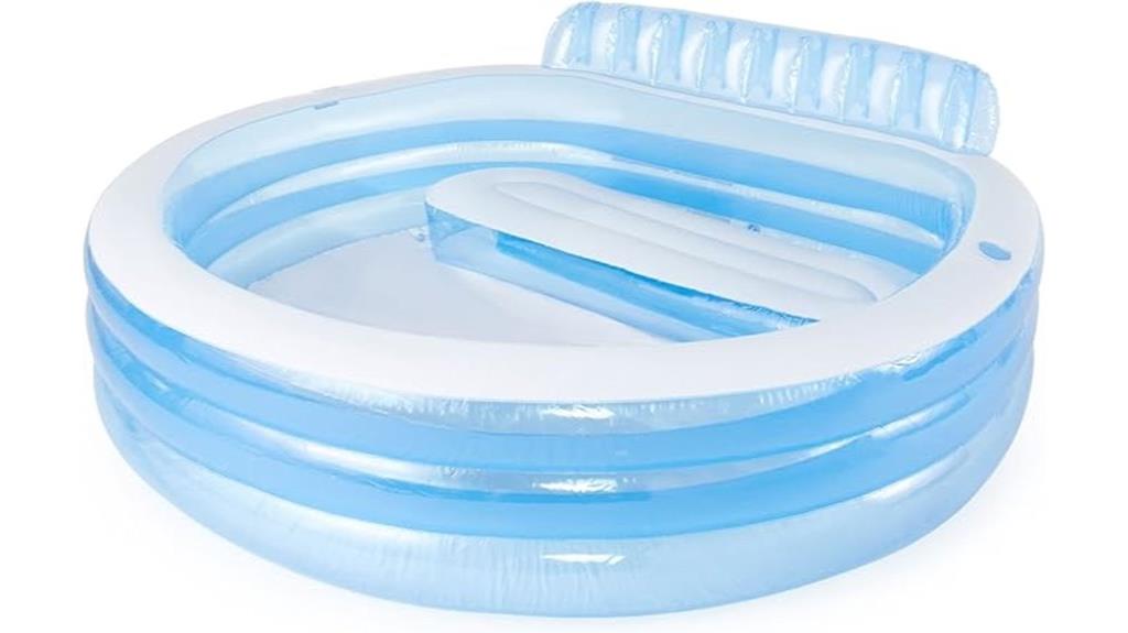 inflatable family lounge pool