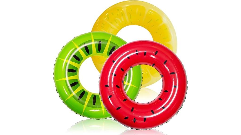 inflatable fruit swim raft