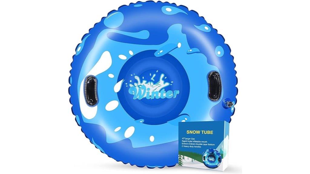 inflatable snow tube ride
