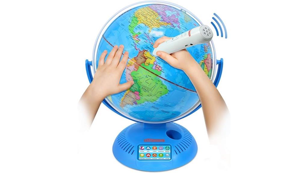 interactive globe with smart pen