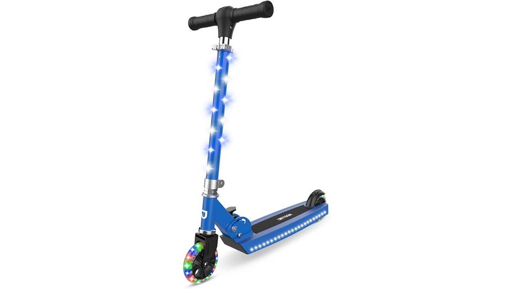 kids light up kick scooter