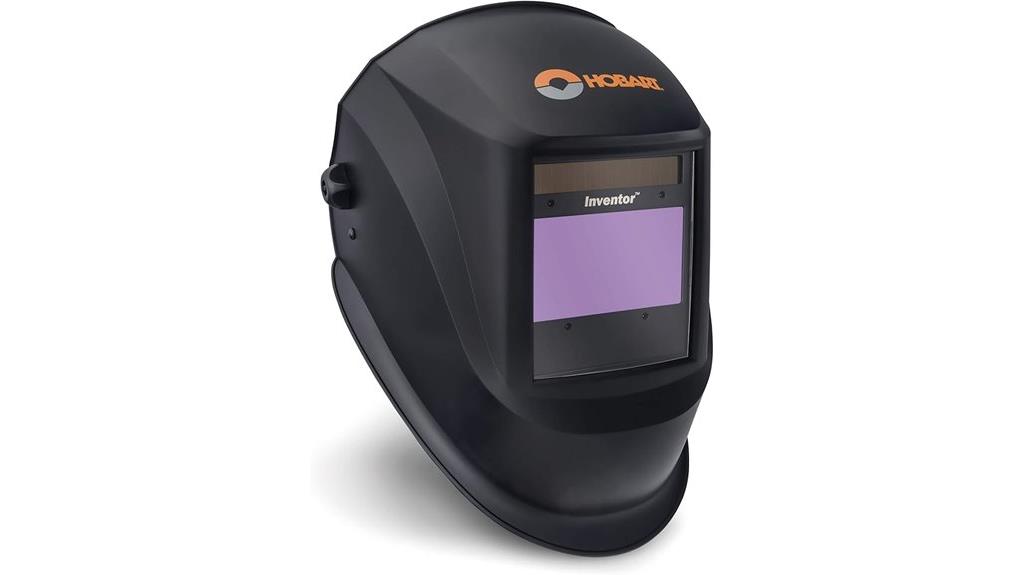 large black hobart helmet