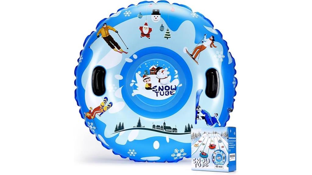 large inflatable snow tube