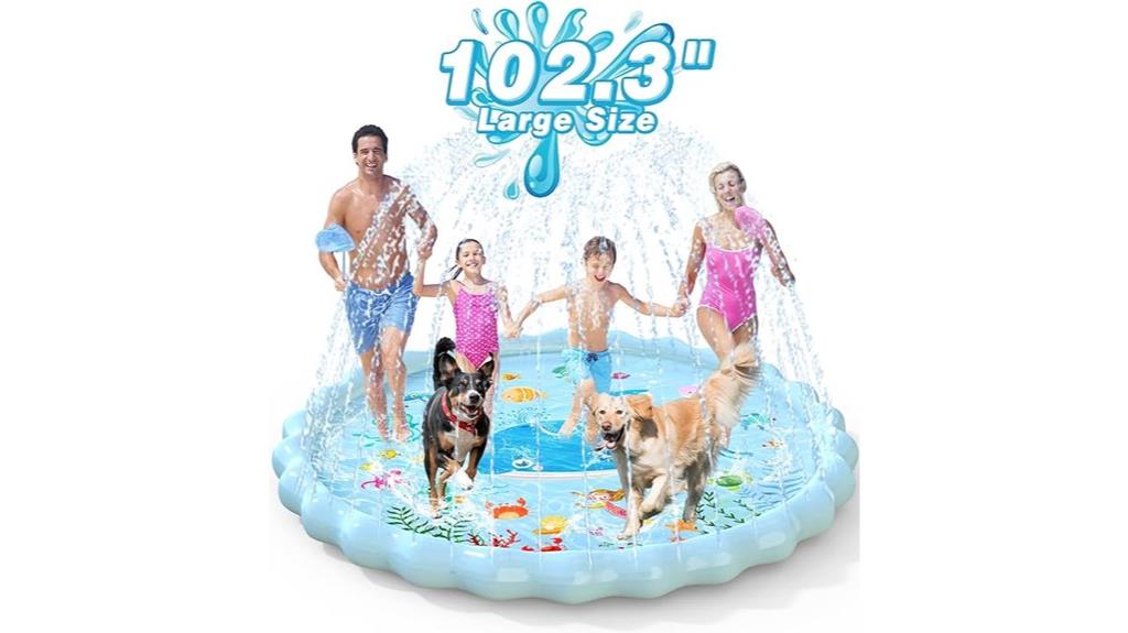 large kids water play mat