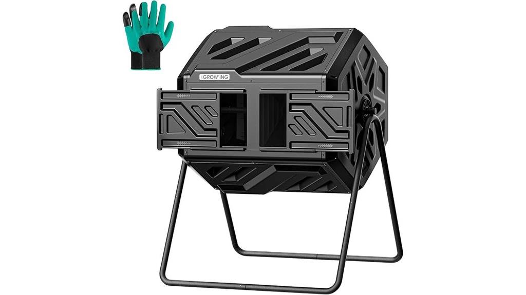 large outdoor compost tumbler