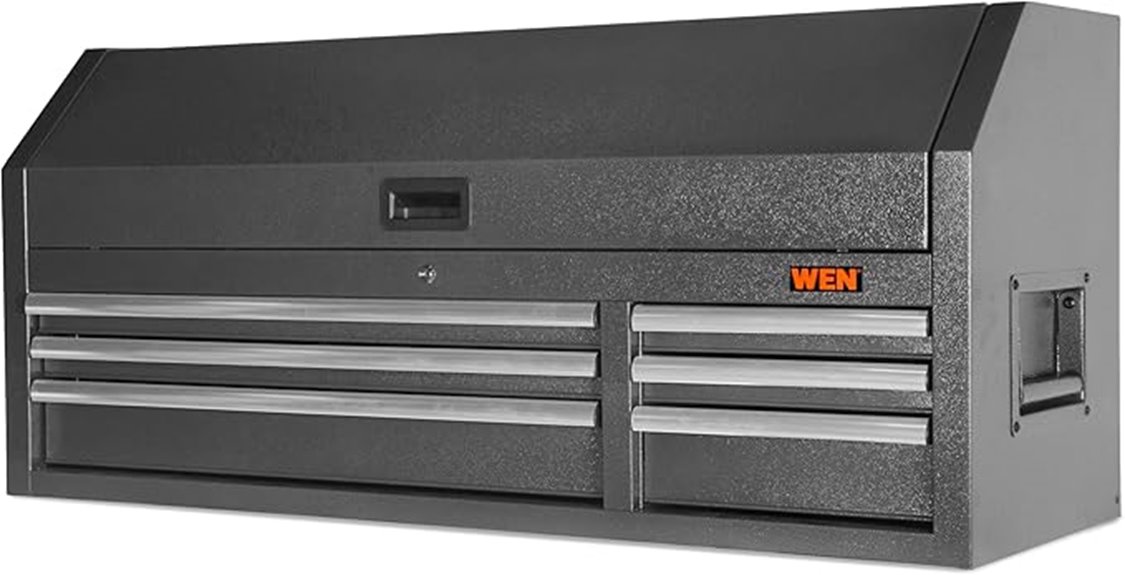 large tool chest with charger