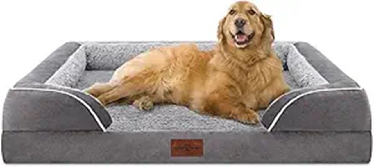large waterproof orthopedic dog bed