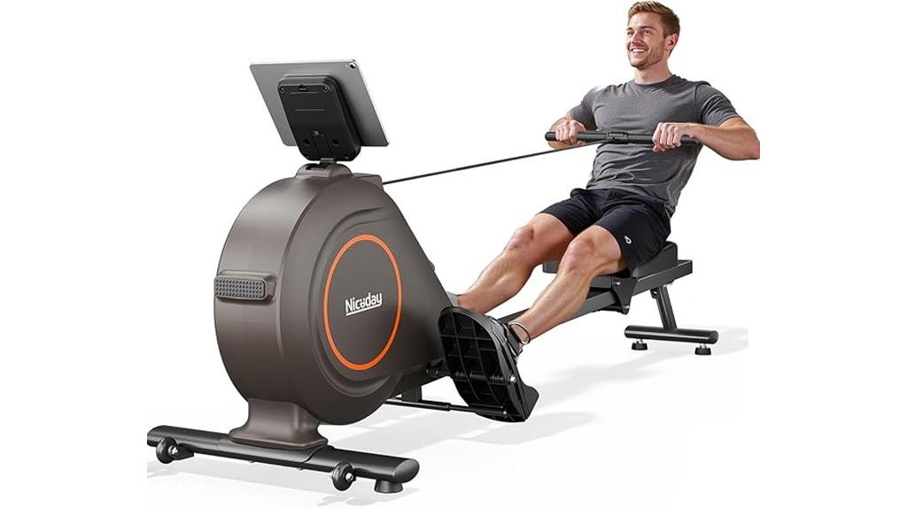 magnetic resistance rowing machine