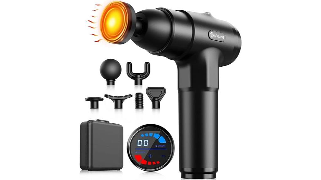 massage gun with heat