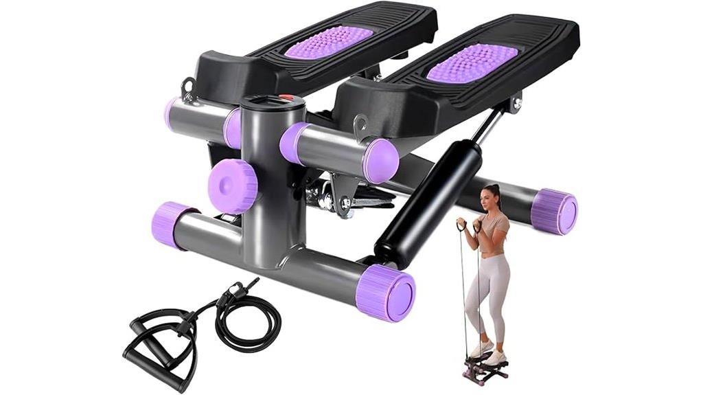 mini stepper with resistance bands