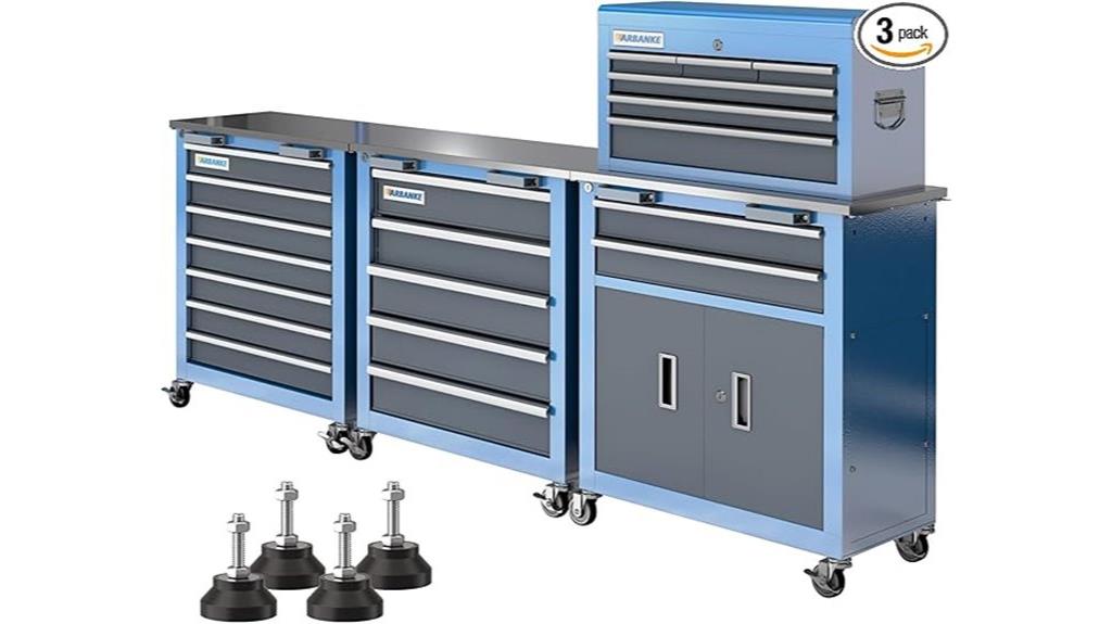 mobile multi drawer tool chest