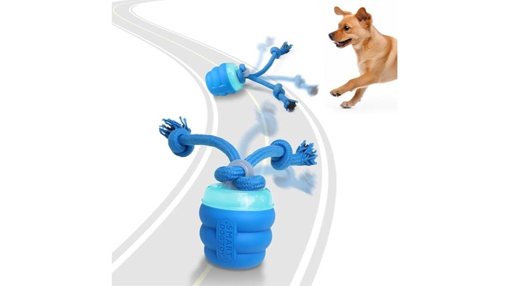 motion activated squeaky dog toy