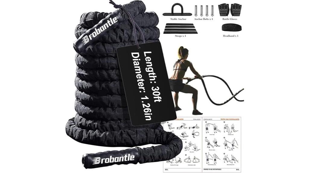 multiple size heavy ropes