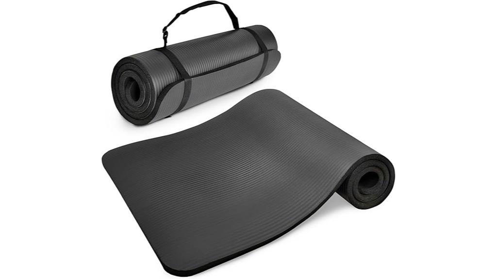 non slip yoga mat with strap