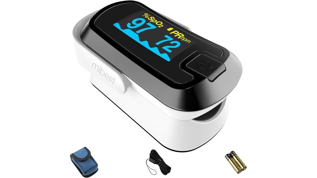 oled finger oximeter device