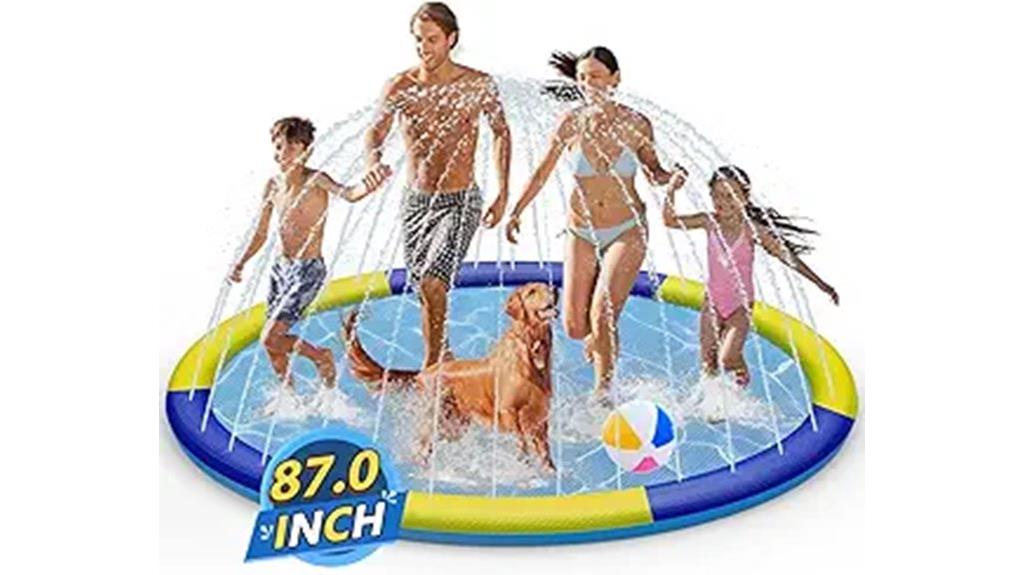 outdoor kids water play mat