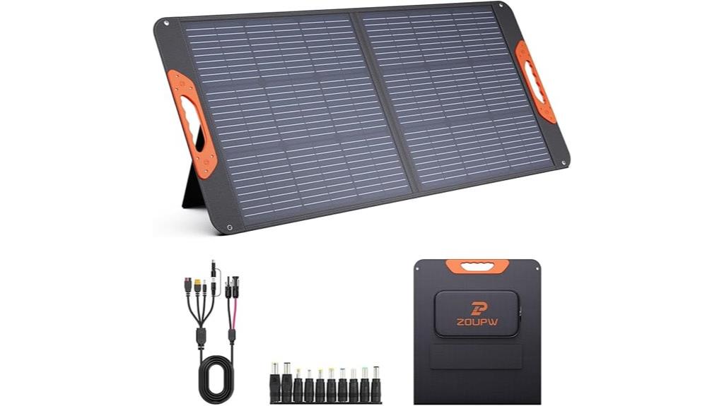 portable 100w solar panel