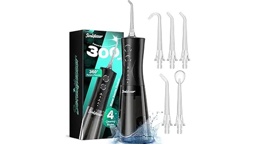 portable dental water flosser