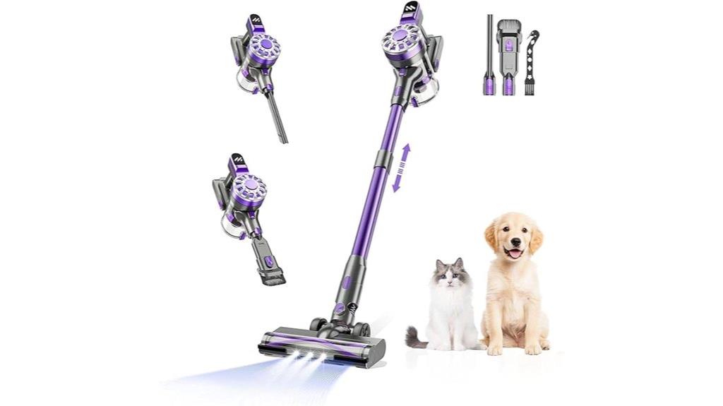 powerful cordless vacuum runtime