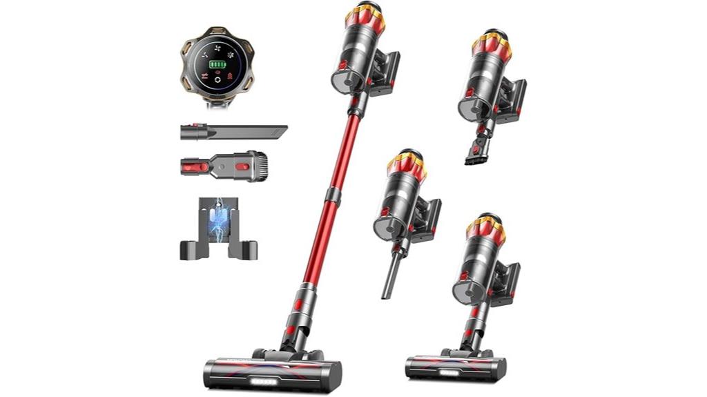 powerful cordless vacuum with oled