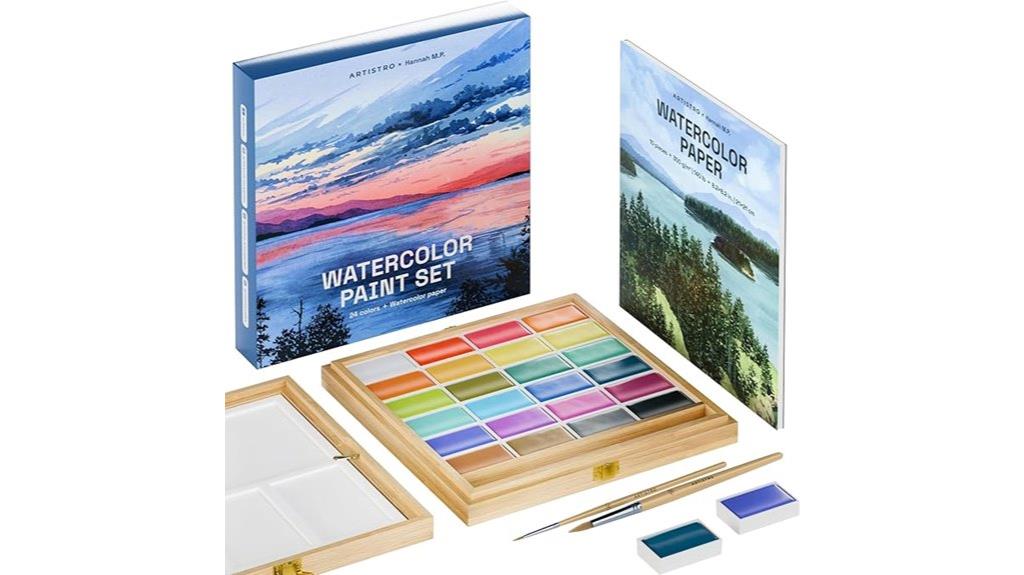 professional watercolor paint set