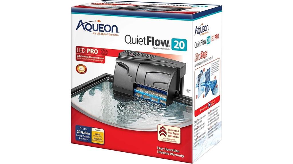 quietflow 20 led filter