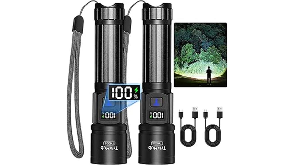 rechargeable flashlight dual pack