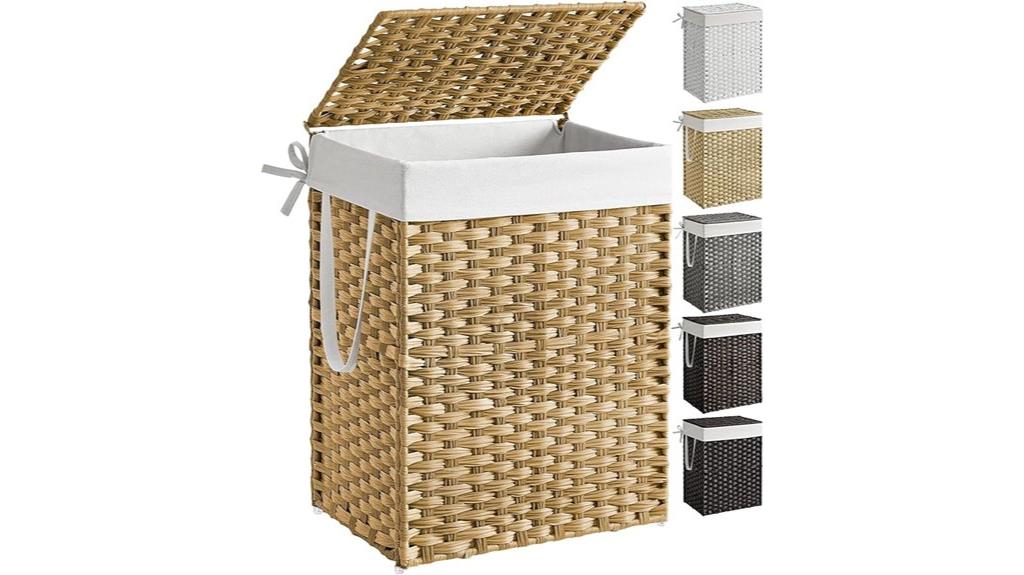 stylish rattan laundry basket