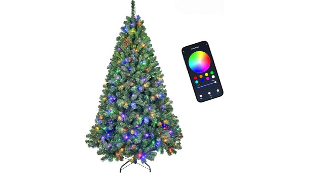 tall app controlled christmas tree